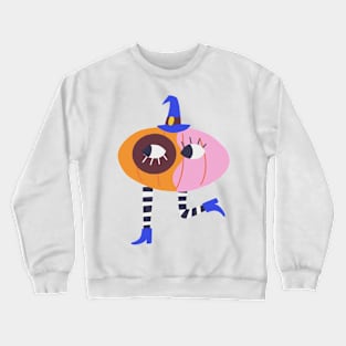 Witch-pumpkin Crewneck Sweatshirt